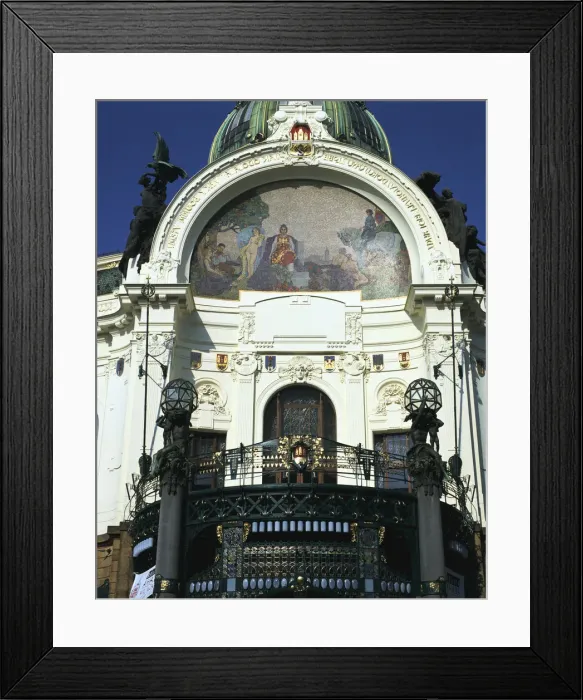 Framed Print : The Municipal House, Prague, Czech Republic Framed Print : The Municipal House, Prague, Czech Republic