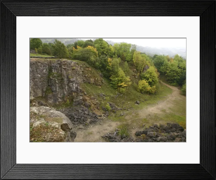 Framed Print : Stone quarry, The National Stone Centre, Derbyshire, 2005 Framed Print : Stone quarry, The National Stone Centre, Derbyshire, 2005