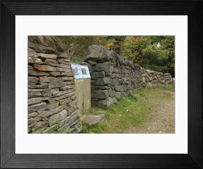 Framed Print : Millennium Wall, the National Stone Centre, Derbyshire Framed Print : Millennium Wall, the National Stone Centre, Derbyshire