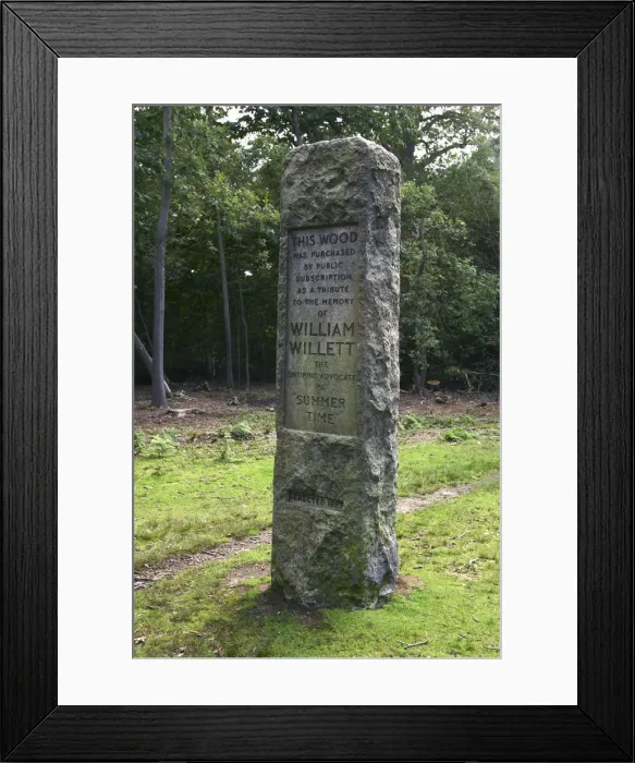 Framed Print : Willett memorial, Petts Wood, Kent, 2005 Framed Print : Willett memorial, Petts Wood, Kent, 2005