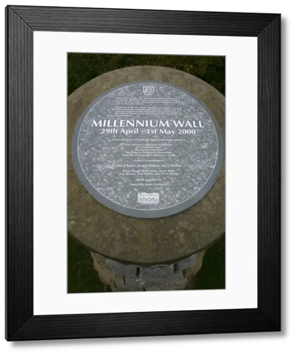 Framed Print : Millennium Wall, the National Stone Centre, Derbyshire Framed Print : Millennium Wall, the National Stone Centre, Derbyshire