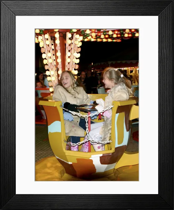 Framed Print : Children on a fairground ride, 2005 Framed Print : Children on a fairground ride, 2005