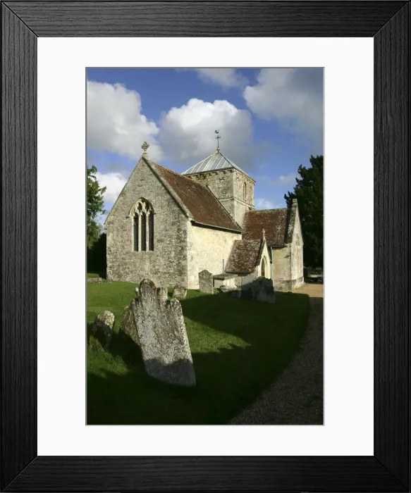 Framed Print : All Saints Church, Fonthill Bishop, Wiltshire, 2005 Framed Print : All Saints Church, Fonthill Bishop, Wiltshire, 2005