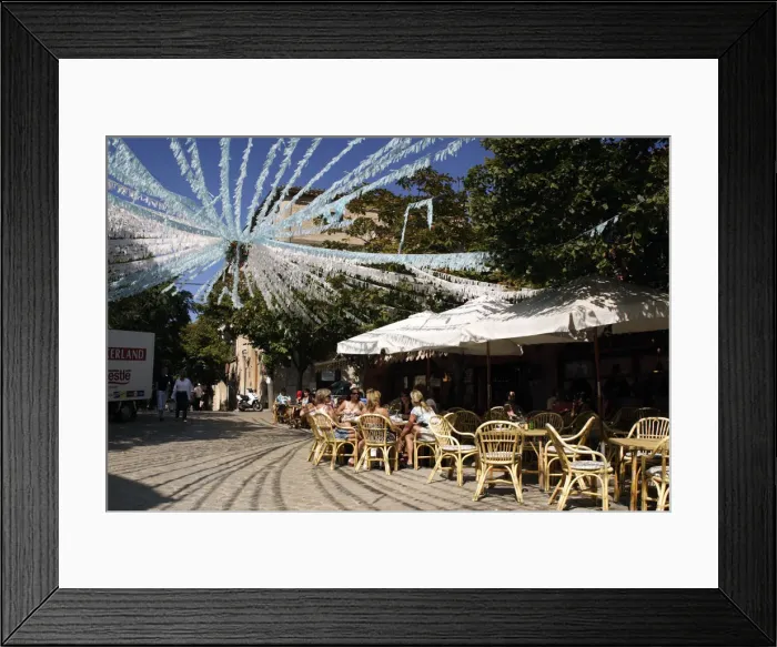 Framed Print : Cafe, Valldemossa, Mallorca, Spain Framed Print : Cafe, Valldemossa, Mallorca, Spain
