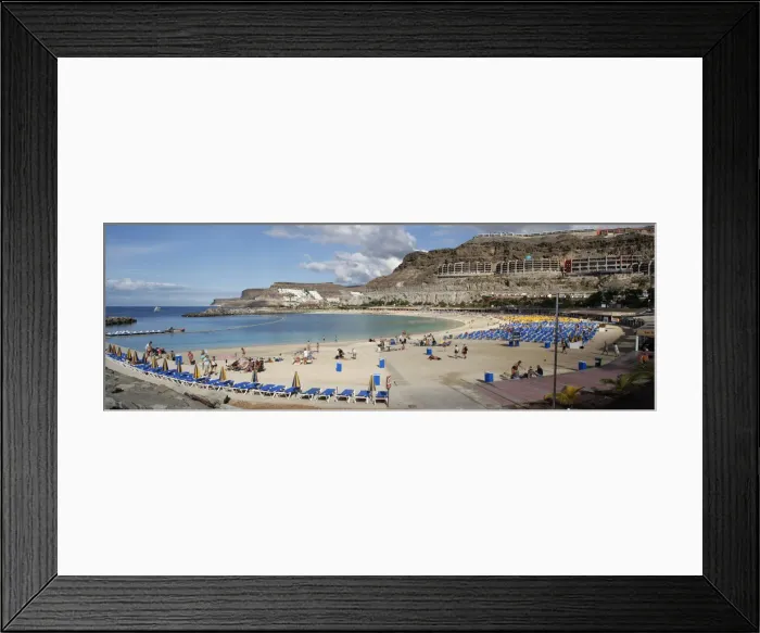 Framed Print : Playa de los Amadores, Gran Canaria, Canary Islands, Spain