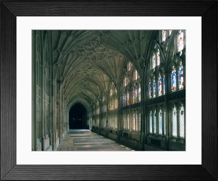 Framed Print : Cloister of Gloucester Cathedral Framed Print : Cloister of Gloucester Cathedral