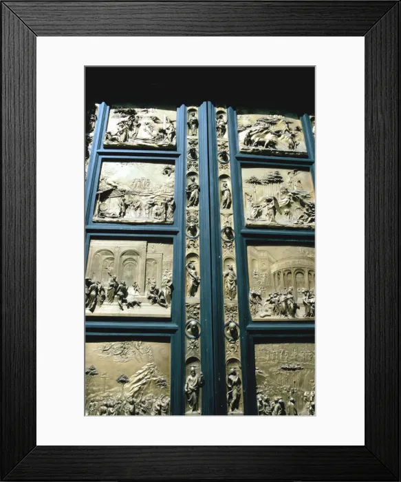 Framed Print : The Gates of Paradise, Baptistry East doors, Florence, Italy, 1425-1452