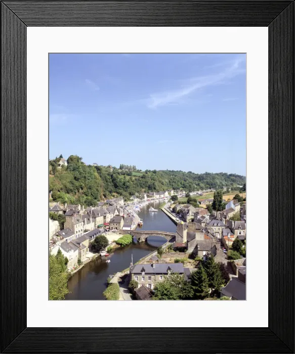 Framed Print : The Old Port, Dinan, Brittany, France Framed Print : The Old Port, Dinan, Brittany, France