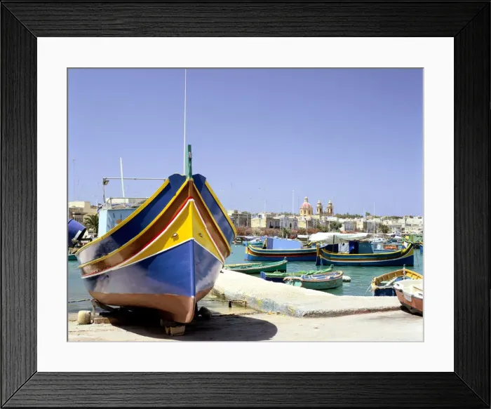 Framed Print : Marsaxlokk harbour, Malta Framed Print : Marsaxlokk harbour, Malta
