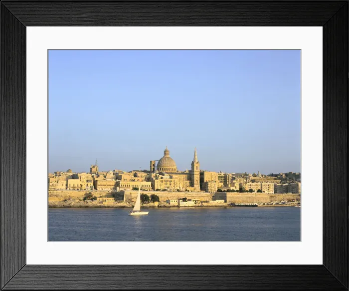 Framed Print : Valletta, viewed from Sliema, Malta Framed Print : Valletta, viewed from Sliema, Malta