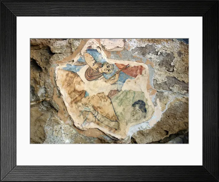 Framed Print : Fresco showing St Elias, Roman gymnasium, Salamis, North Cyprus Framed Print : Fresco showing St Elias, Roman gymnasium, Salamis, North Cyprus