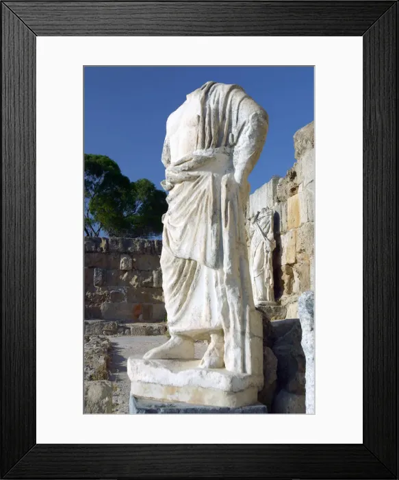 Framed Print : Headless statue, Roman gymnasium, Salamis, North Cyprus Framed Print : Headless statue, Roman gymnasium, Salamis, North Cyprus