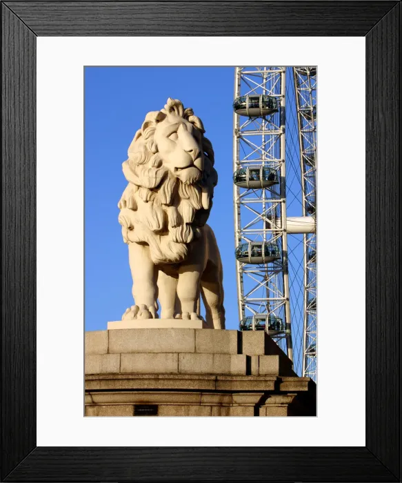 Framed Print : South Bank Lion, London Framed Print : South Bank Lion, London
