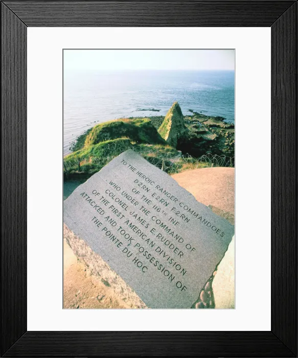 Framed Print : War memorial at the Pointe du Hoc near Omaha Beach, Normandy, France Framed Print : War memorial at the Pointe du Hoc near Omaha Beach, Normandy, France