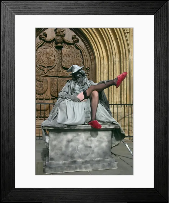 Framed Print : Street artist, Bath, Avon Framed Print : Street artist, Bath, Avon