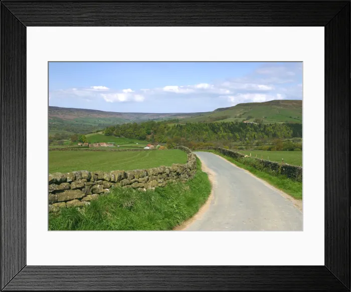 Framed Print : Road in Farndale, North York Moors, North Yorkshire Framed Print : Road in Farndale, North York Moors, North Yorkshire