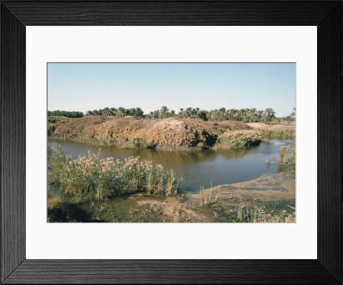 Framed Print : River Tigris by the Tower of Babel, Babylon, Iraq Framed Print : River Tigris by the Tower of Babel, Babylon, Iraq