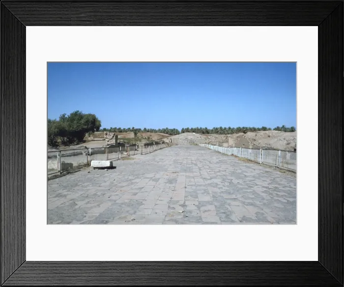 Framed Print : The Processional Way, Babylon, Iraq, 1977 Framed Print : The Processional Way, Babylon, Iraq, 1977