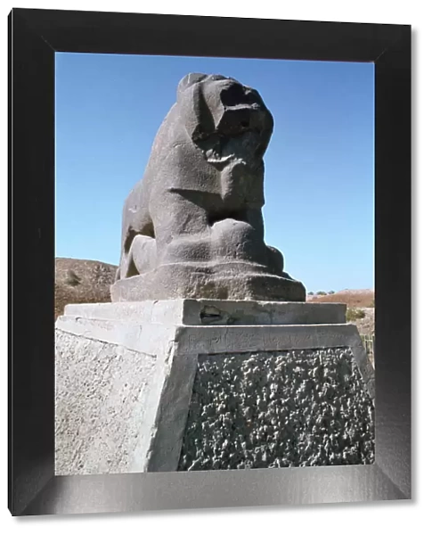 Basalt Lion of Babylon, Iraq, 1977