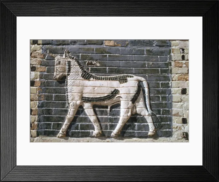 Framed Print : Bull, glazed bricks, Ishtar Gate, Babylon, Iraq Framed Print : Bull, glazed bricks, Ishtar Gate, Babylon, Iraq