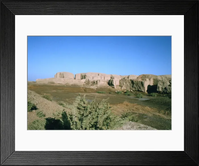 Framed Print : Walls of Kish, Iraq, 1977 Framed Print : Walls of Kish, Iraq, 1977