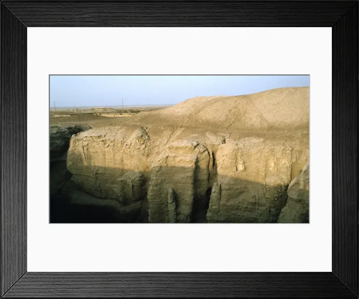 Framed Print : Flood pits, Ur, Iraq, 1977 Framed Print : Flood pits, Ur, Iraq, 1977