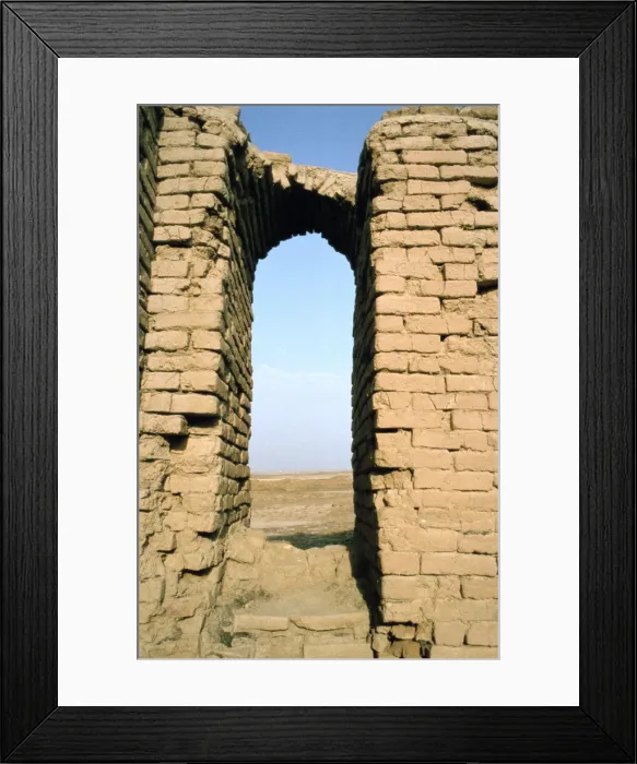 Framed Print : Shrine of Justice (detail), Ur, Iraq, 1977 Framed Print : Shrine of Justice (detail), Ur, Iraq, 1977