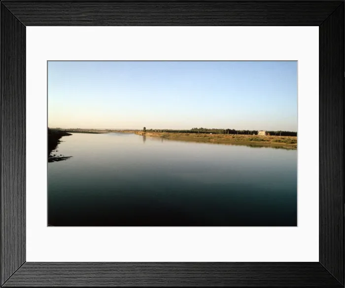 Framed Print : Wide River Tigris, Mosul, Iraq Framed Print : Wide River Tigris, Mosul, Iraq