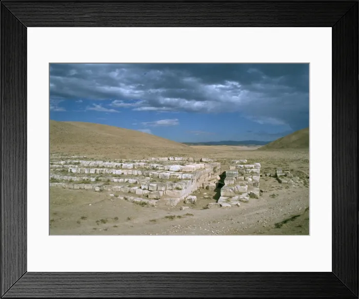 Framed Print : Ruined corbelled arch of an aqueduct, Jerwan, Iraq, 1977 Framed Print : Ruined corbelled arch of an aqueduct, Jerwan, Iraq, 1977
