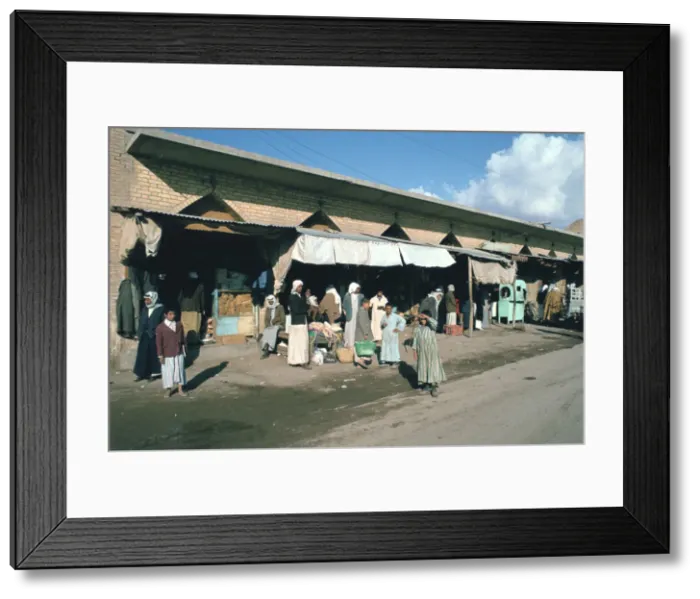 Framed Print : Market or souks, Samarra, Iraq, 1977 Framed Print : Market or souks, Samarra, Iraq, 1977