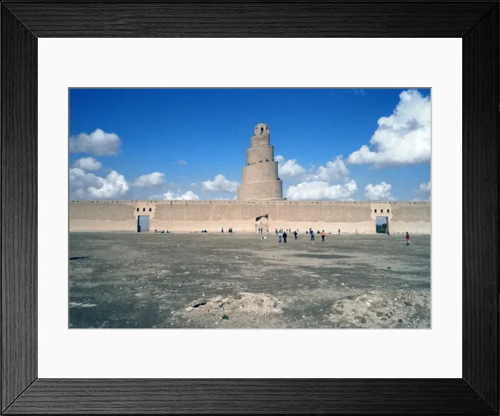 Framed Print : Minaret from within the Friday Mosque, Samarra, Iraq, 1977 Framed Print : Minaret from within the Friday Mosque, Samarra, Iraq, 1977