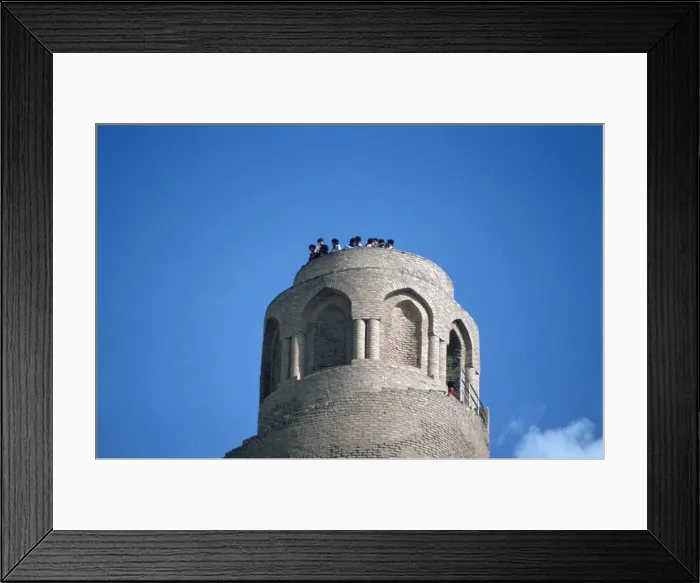 Framed Print : Top of the minaret of the Great Mosque, Samarra, Iraq, 1977 Framed Print : Top of the minaret of the Great Mosque, Samarra, Iraq, 1977