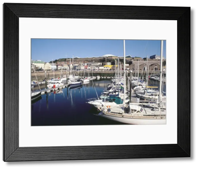 Framed Print : Marina, Albert Harbour, St Helier, Jersey, Channel Islands Framed Print : Marina, Albert Harbour, St Helier, Jersey, Channel Islands