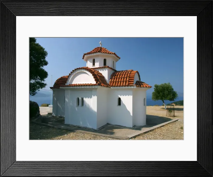 Framed Print : Monastery of Agrilion Church, Kefalonia, Greece Framed Print : Monastery of Agrilion Church, Kefalonia, Greece