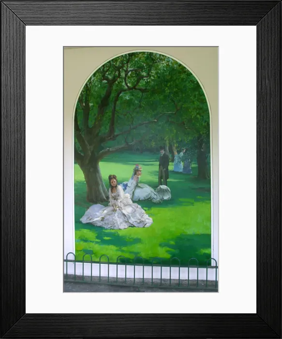 Framed Print : Mural, Holland Park, London Framed Print : Mural, Holland Park, London