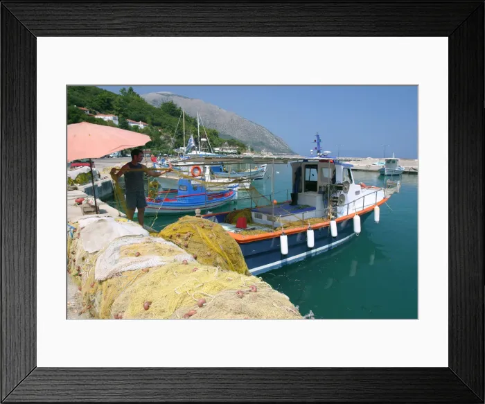 Framed Print : Poros, Kefalonia, Greece Framed Print : Poros, Kefalonia, Greece