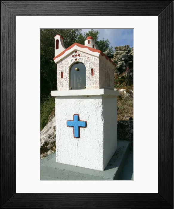 Framed Print : Roadside Shrine, Kefalonia, Greece Framed Print : Roadside Shrine, Kefalonia, Greece