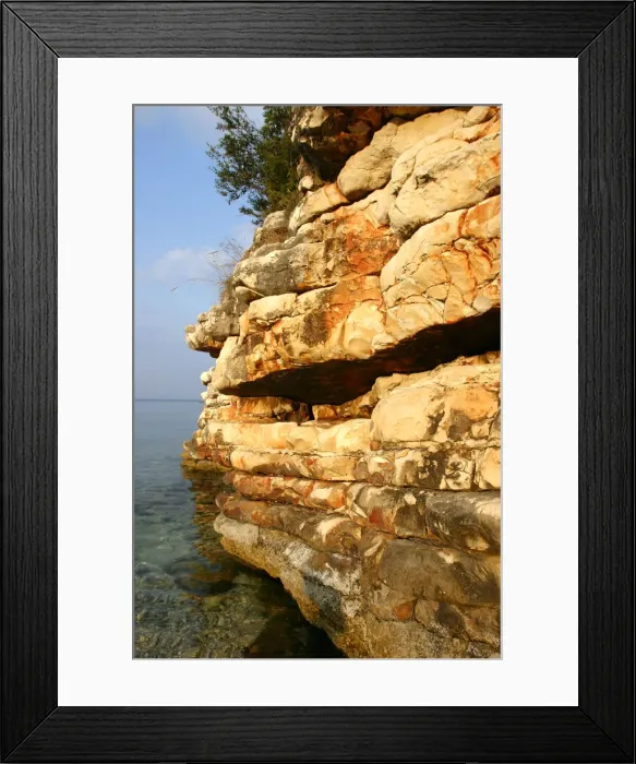 Framed Print : Rock Formations, Kefalonia, Greece Framed Print : Rock Formations, Kefalonia, Greece