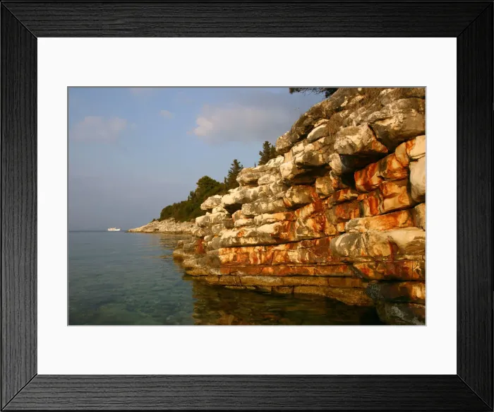 Framed Print : Rock Formations, Kefalonia, Greece Framed Print : Rock Formations, Kefalonia, Greece