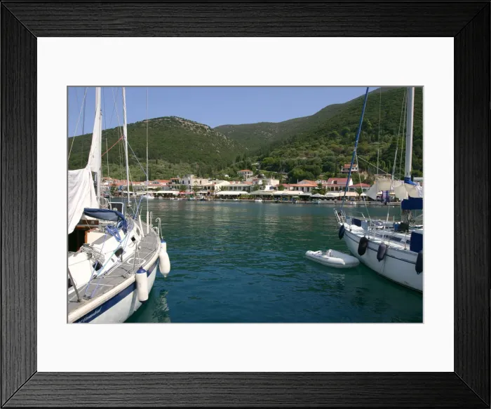 Framed Print : Yachts, Sami, Kefalonia, Greece Framed Print : Yachts, Sami, Kefalonia, Greece