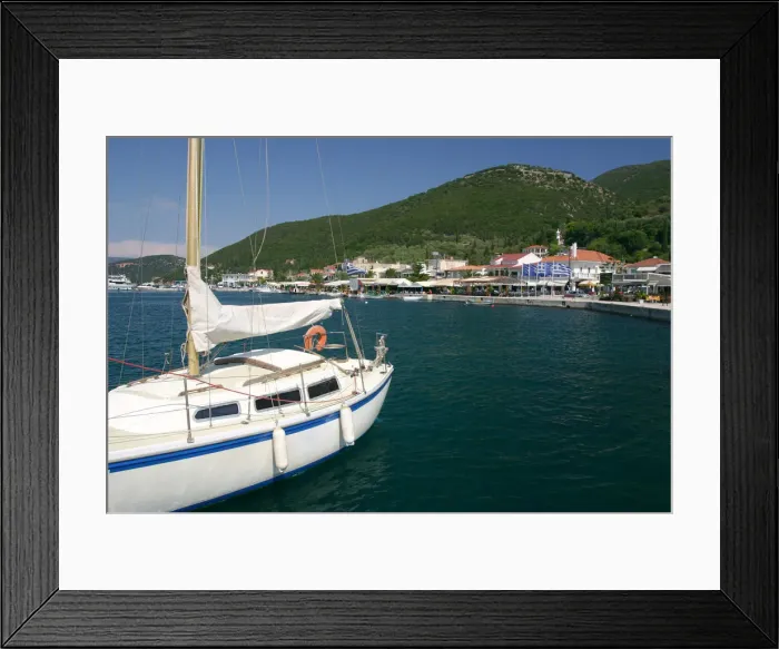 Framed Print : Yacht, Sami, Kefalonia, Greece Framed Print : Yacht, Sami, Kefalonia, Greece