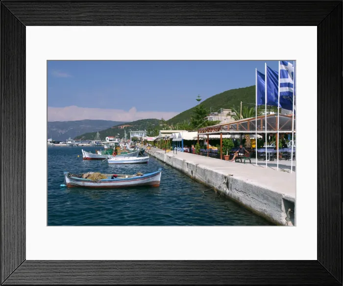 Framed Print : Waterfront at Sami, Kefalonia, Greece Framed Print : Waterfront at Sami, Kefalonia, Greece