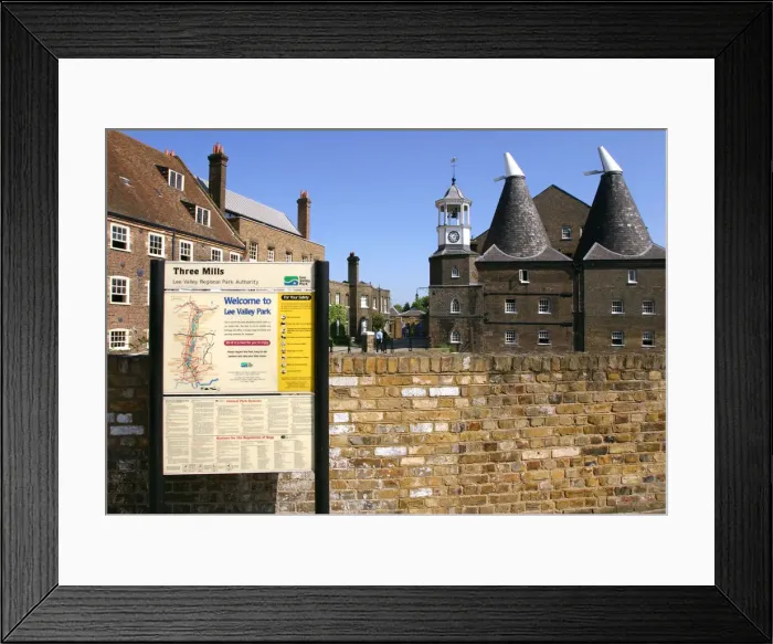 Framed Print : Three Mills, Lea Valley, London Framed Print : Three Mills, Lea Valley, London