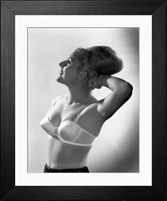 Framed Print : Advertising image for Truline bras, 1963. Artist: Michael Walters Framed Print : Advertising image for Truline bras, 1963. Artist: Michael Walters