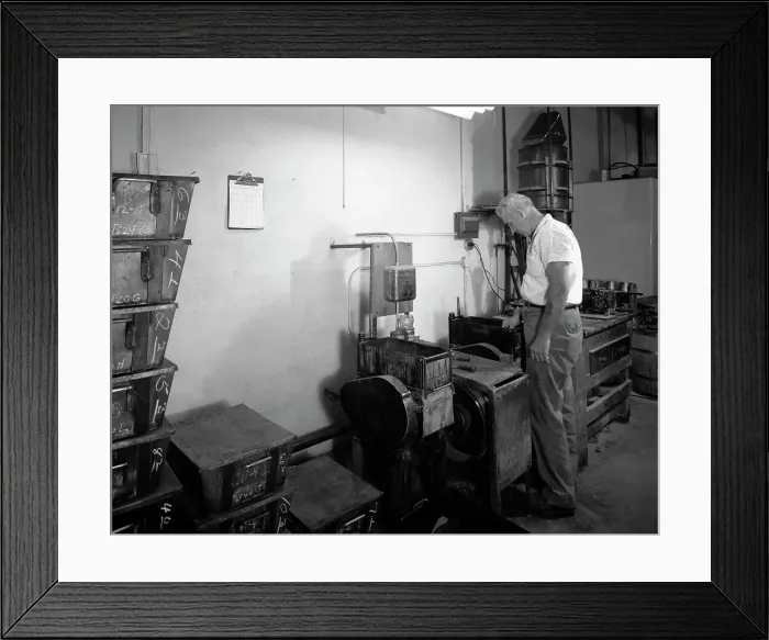 Framed Print : Jowitt & Rogers factory, Philadelphia, Pennsylvania, USA, 1963 Framed Print : Jowitt & Rogers factory, Philadelphia, Pennsylvania, USA, 1963