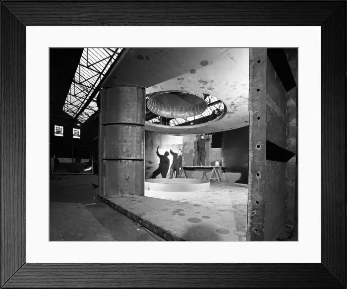 Framed Print : Fabricating a giant extractor fan, the Edgar Allen Steel Co, Sheffield, South Yorkshire, 1963 Framed Print : Fabricating a giant extractor fan, the Edgar Allen Steel Co, Sheffield, South Yorkshire, 1963