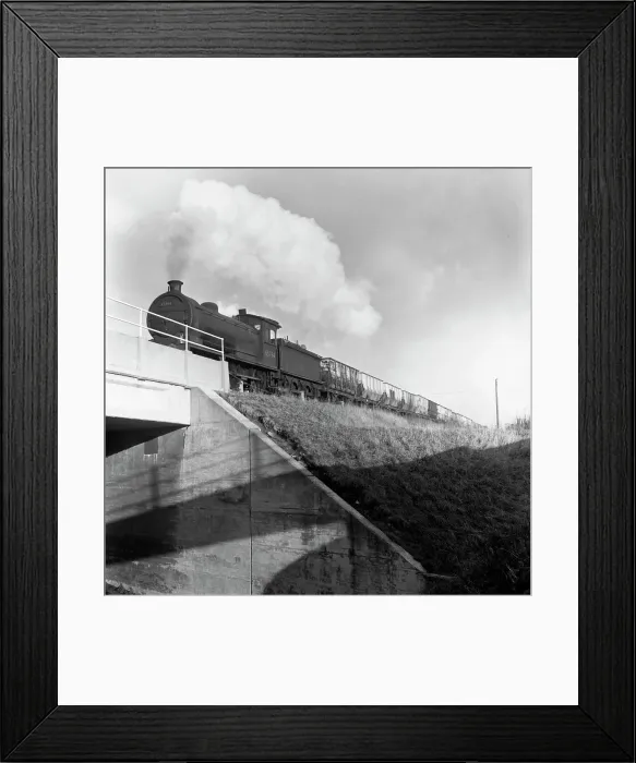 Framed Print : Steam loco no 65794 hauling coal from Lynemouth Colliery, Northumberland, 1963. Artist Framed Print : Steam loco no 65794 hauling coal from Lynemouth Colliery, Northumberland, 1963. Artist