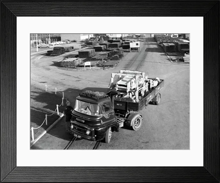 Framed Print : Austin 504 tractor unit belonging to the National Coal Board (NCB), 1963. Artist Framed Print : Austin 504 tractor unit belonging to the National Coal Board (NCB), 1963. Artist