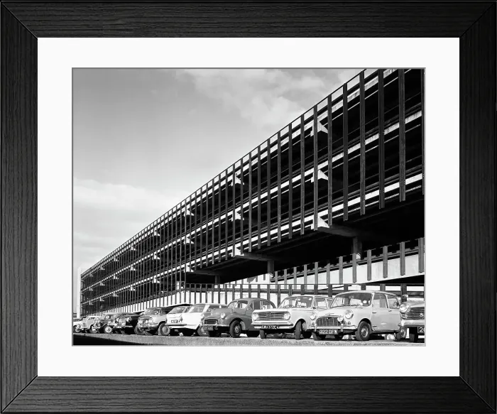 Framed Print : Doncaster North Bus Station car park, South Yorkshire, 1967. Artist: Michael Walters Framed Print : Doncaster North Bus Station car park, South Yorkshire, 1967. Artist: Michael Walters