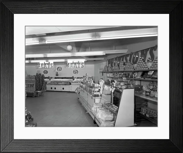 Framed Print : Barnsley Co-op, Bolton upon Dearne branch, South Yorkshire, 1956. Artist: Michael Walters Framed Print : Barnsley Co-op, Bolton upon Dearne branch, South Yorkshire, 1956. Artist: Michael Walters